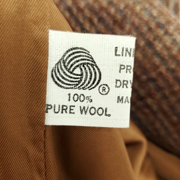 VTG Peabody House 100% Wool Tweed Long Line Blazers 10 Brown/Tan - Picture 15 of 16